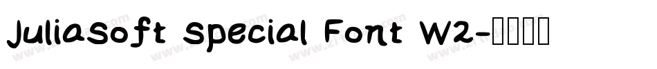 JuliaSoft Special Font W2字体转换